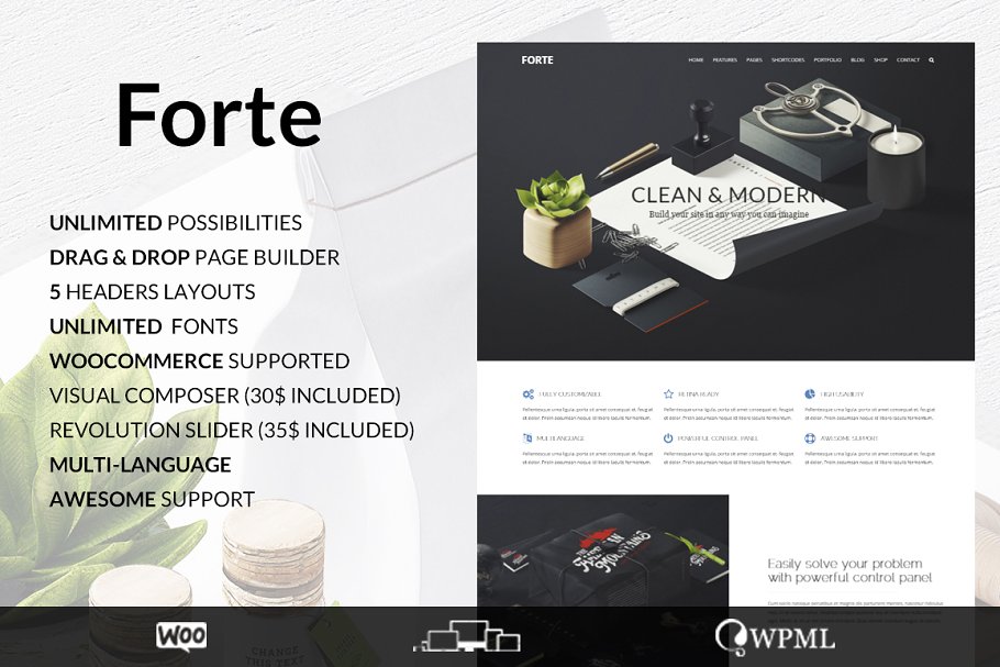 Download Forte - Multipurpose Wordpress Theme