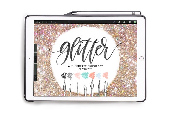 Download Glitter Procreate 7 Brush Bundle