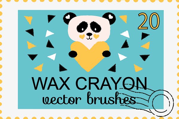 Download Wax Crayon Illustrator Brushes