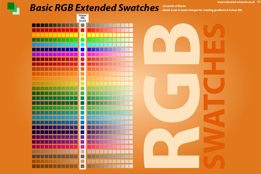 Download RGB Extended Swatches Illustrator
