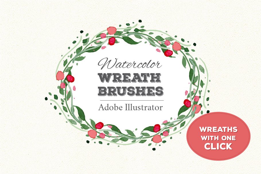 Download Wreath Brushes for Illustrator