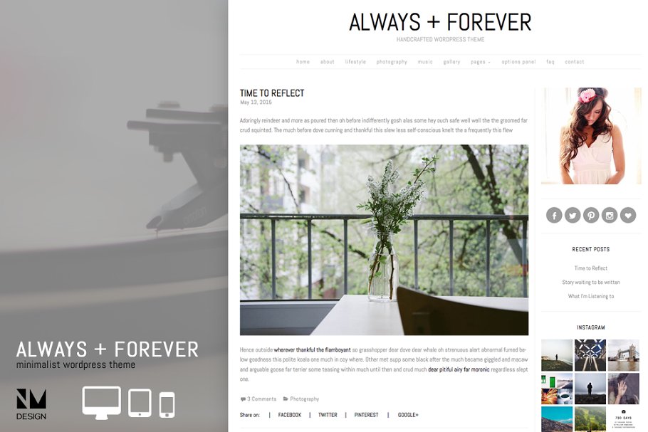 Download Always+Forever - Wordpress Theme