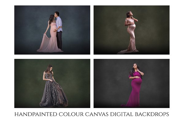 Download Handpainted Canvas Digital Backdrops