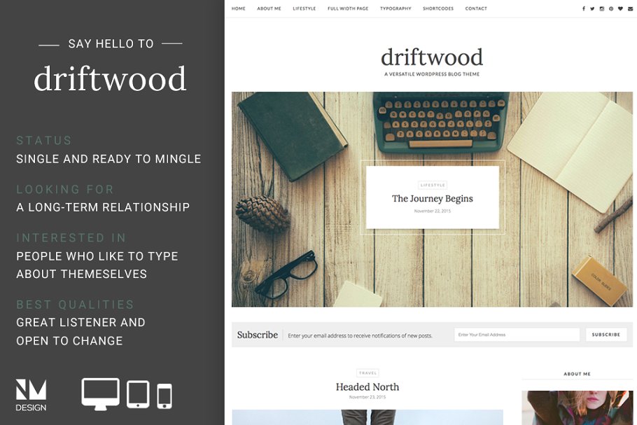 Download Driftwood - Wordpress Blog Theme