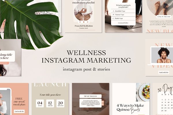 Download Wellness Instagram Marketing Kit
