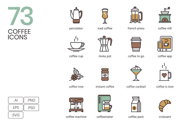 Download 73 Coffee Icons
