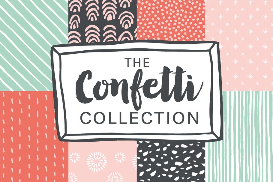 Download "Confetti"-Hand Drawn Patterns