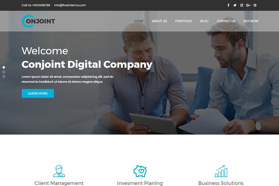 Download Conjoint – Corporate WordPress Theme