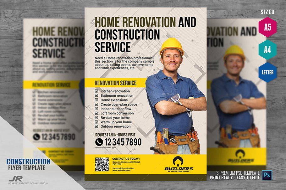 Download Construction and Building Flyer