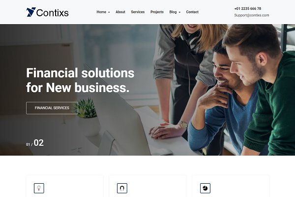 Download Contixs - Consulting HTML5 Template