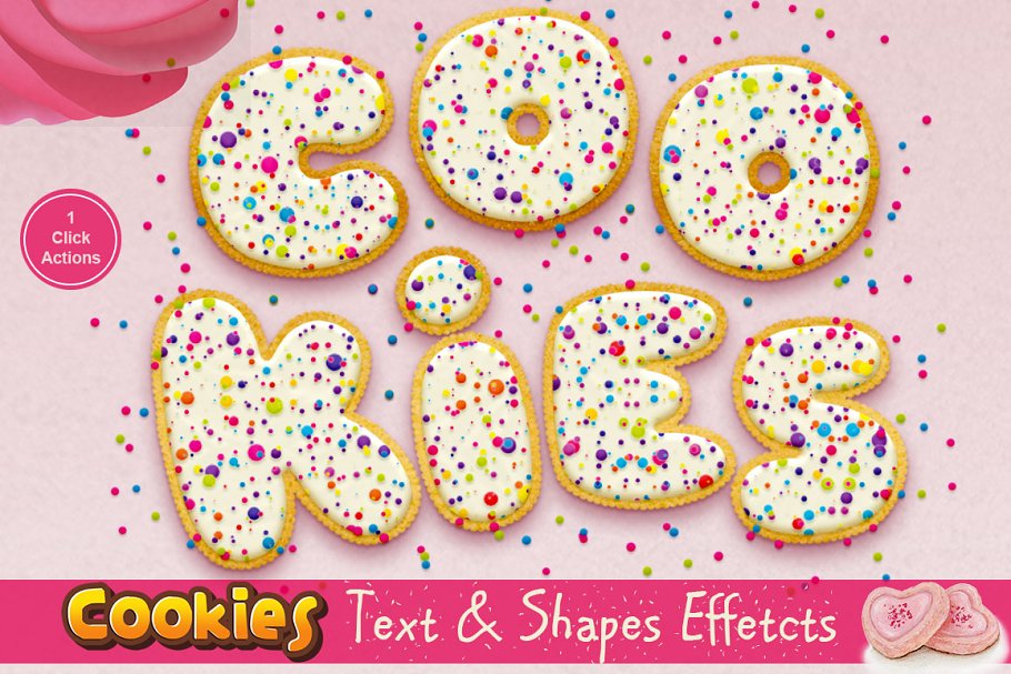 Download Cookies Text Effect Photoshop Action