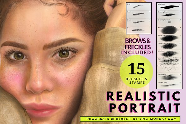 Download Procreate Realistic Portrait Brushes