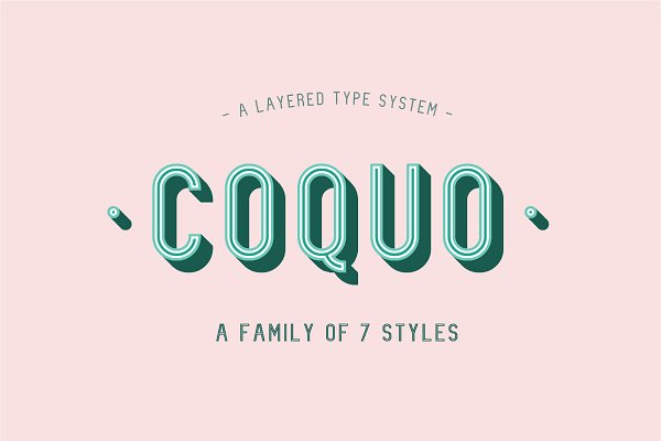 Download Coquo Layered Font