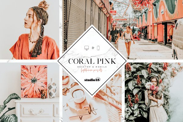 Download Coral pink lightroom preset