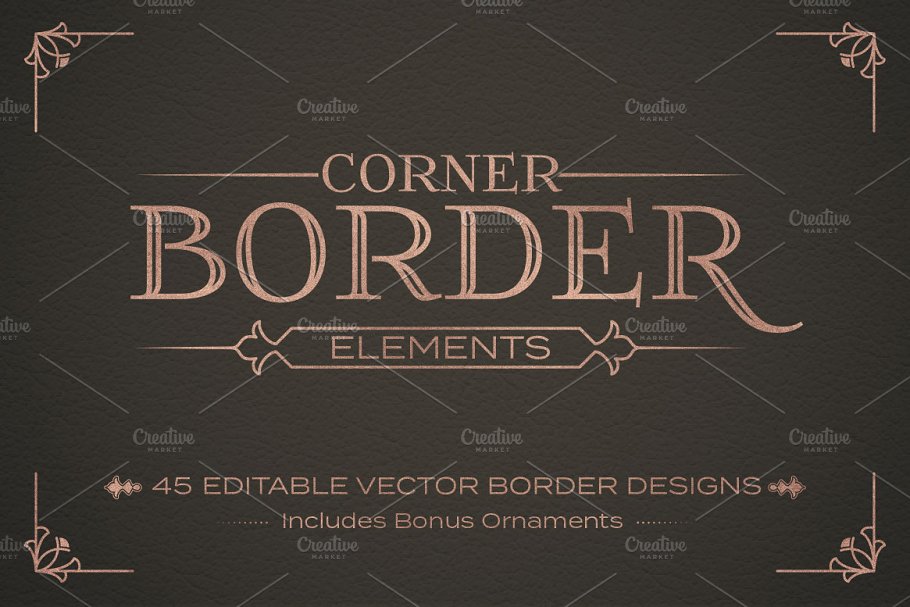 Download Corner Border Elements Set Vol. 1