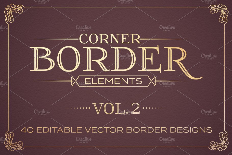Download Corner Border Elements Vol. 2
