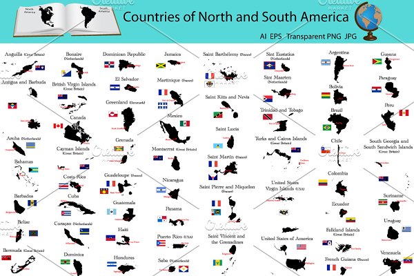 Download Countries of North and South America