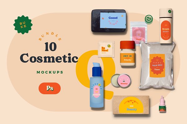 Download 10 Cosmetic Mockups Bundle