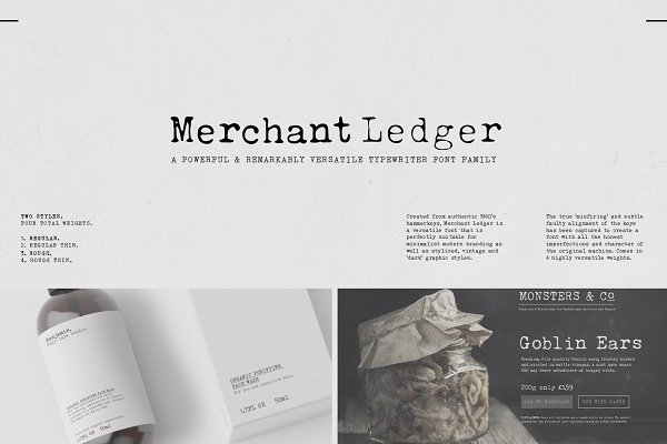 Download Merchant Ledger - Typewriter Family