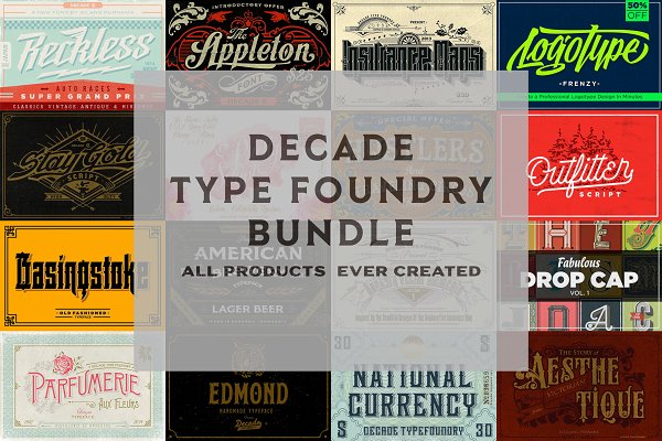 Download Decade Type Foundry Store Bundle