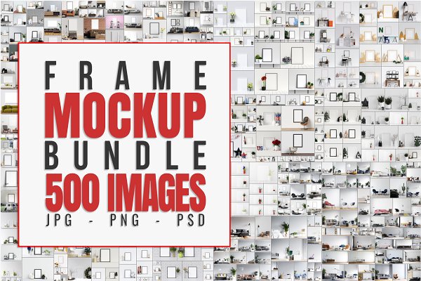 Download 500 Frame Mockup Bundle
