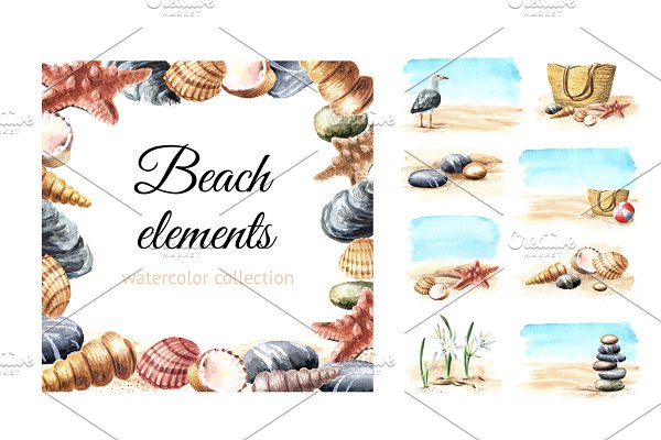 Download Beach elements