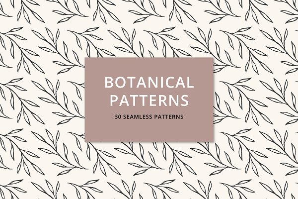 Download 30 Botanical patterns