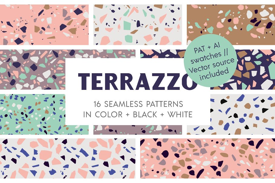 Download Terrazzo Seamless Patterns