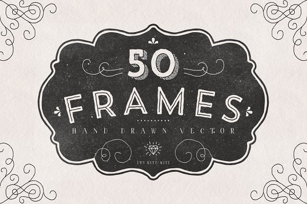 Download FRAMES. Hand drawn vector.