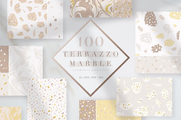 Download 100 Terrazzo & Marble patterns