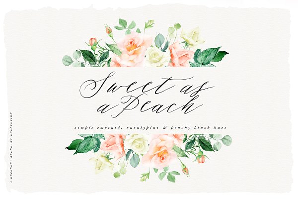 Download Sweet as a Peach - Watercolor Set