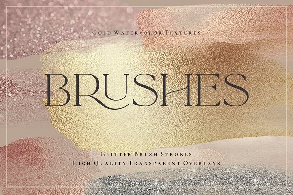 Download Rose Gold Watercolor Brush Strokes