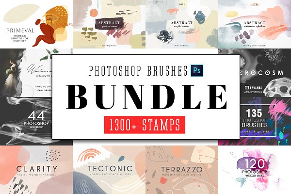Download All Photoshop Stamp Brushes Bundle