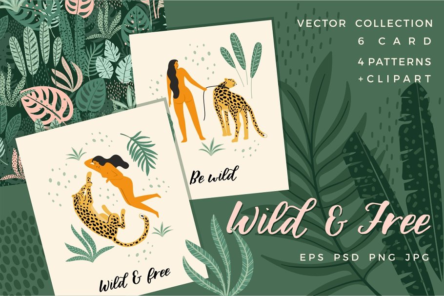 Download Wild & Free. Vector collection