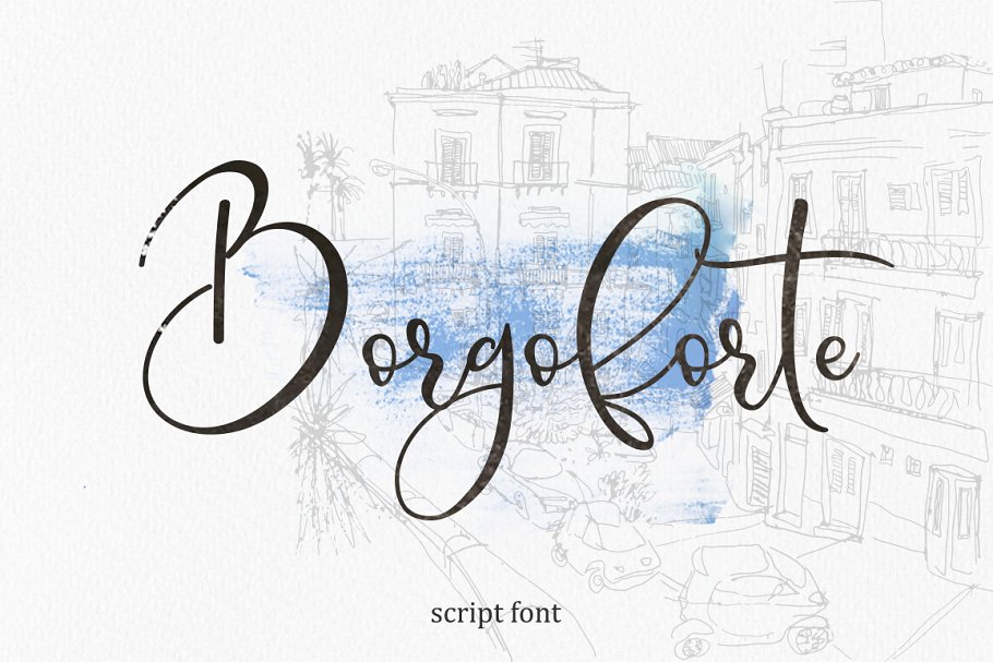 Download Borgoforte script font