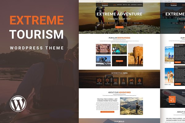 Download Extreme Tourism - WordPress Theme