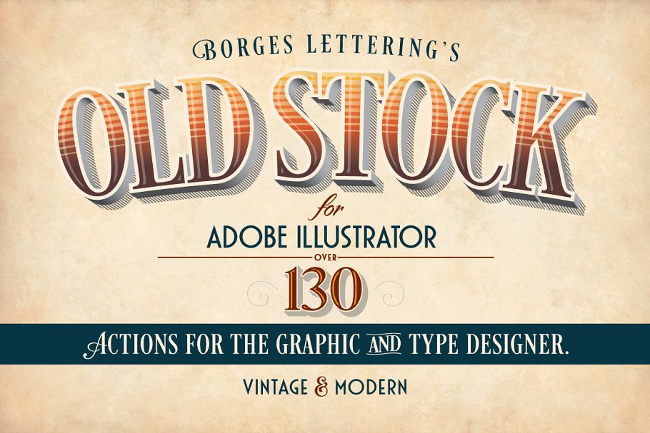 Download Old Stock-Illustrator Actions