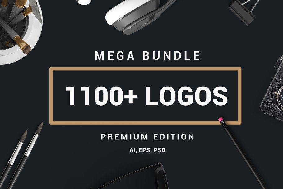 Download MEGA BUNDLE 1100 Logos & Badges