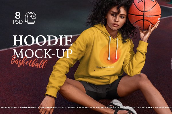 Download Hoodie MockUp Basketball