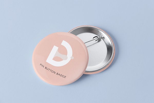 Download Button Badge Mockup
