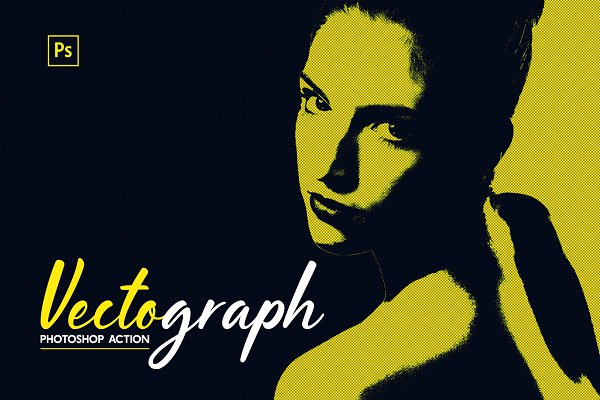 Download Vectograph Photoshop Action