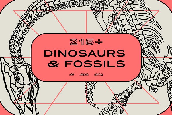 Download Dinosaurs & Fossils Illustrations