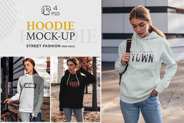 Download Hoodie Mock-Up Street Fashion vol.4