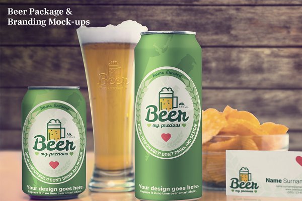 Download Beer Package & Branding Mock-up