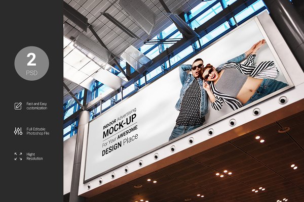 Download Indoor Billboard Mock-Up