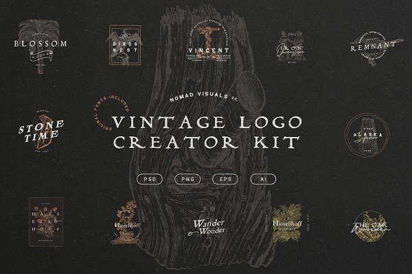 Download Vintage Logo Creator Kit
