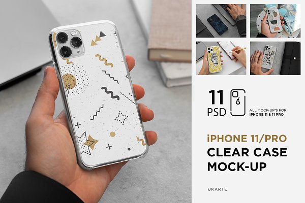 Download iPhone 11/Pro Clear Case Mock-Up