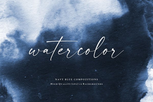 Download Navy Blue Watercolor Backgrounds