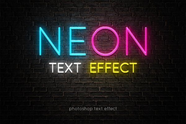 Download Neon text effect