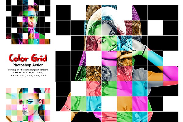 Download Color Grid Photoshop Action